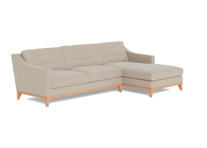 Lawson Refined Mid-Century Sofa Chaise – Perch Furniture